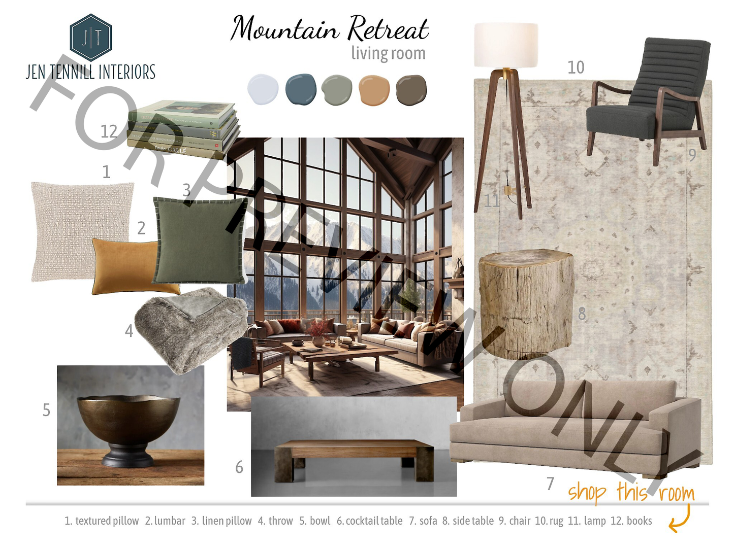 Mountain Retreat Paint Palette