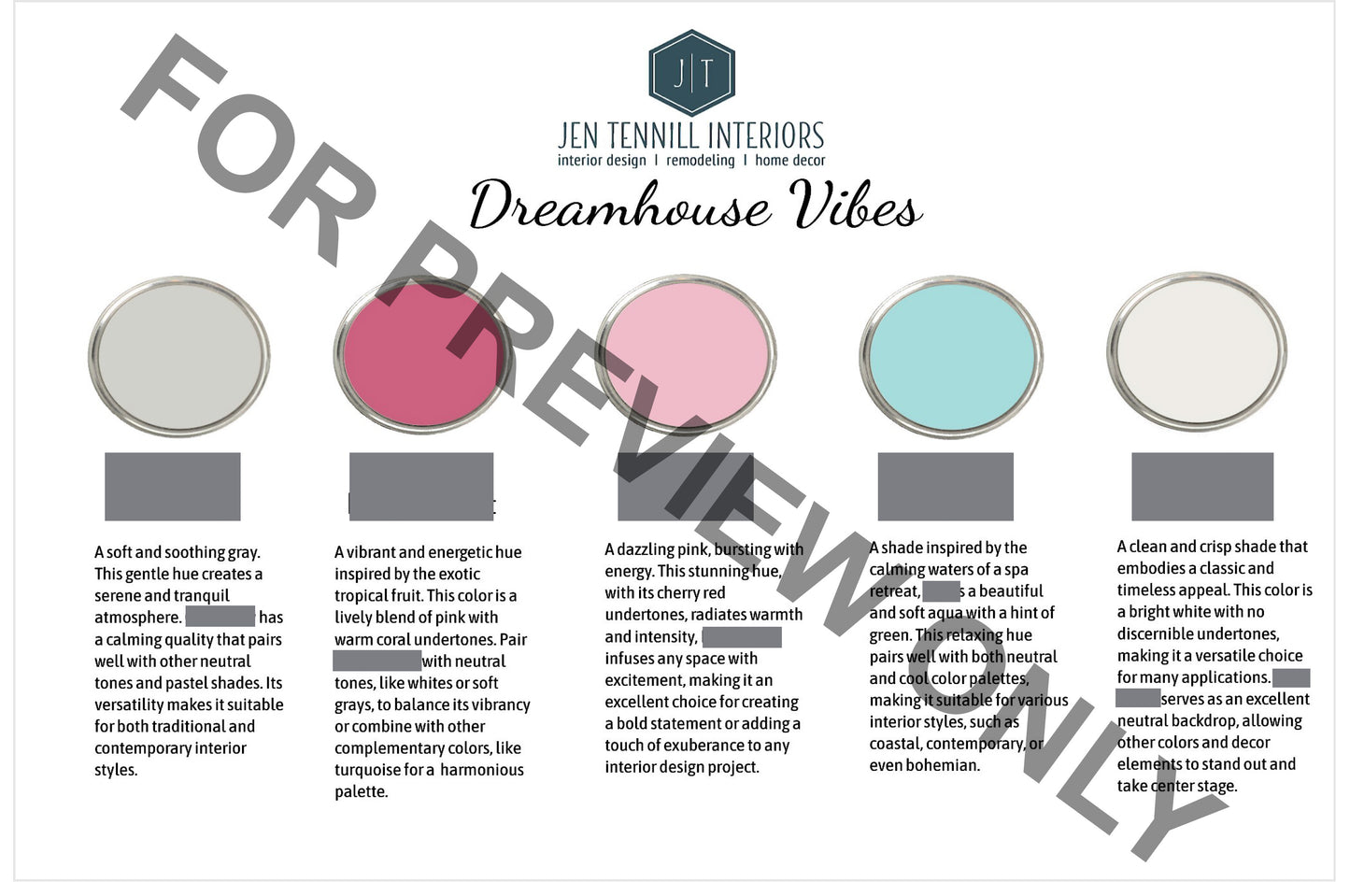 Dreamhouse Vibes Paint Palette